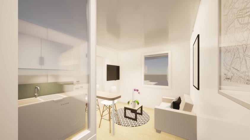 Réhabilitation d'un ancien hôtel en 6 logements