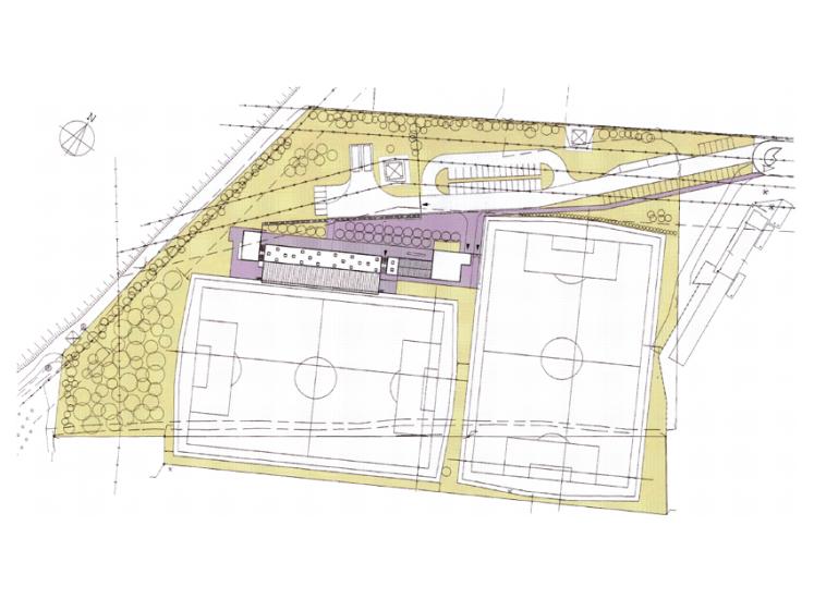 COMPLEXE SPORTIF - Plan de masse