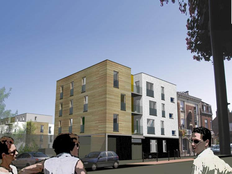 Projet de 47 logements collectifs - Maquette numérique
