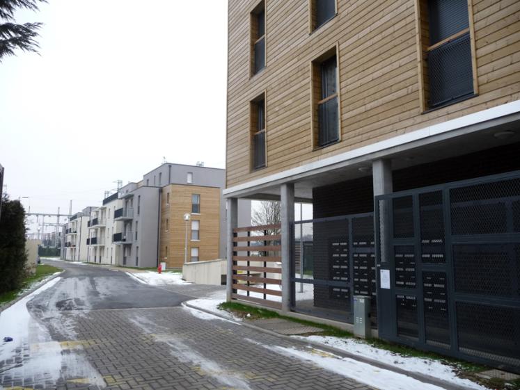 Projet de 47 logements collectifs - Vue depuis l'exterieur