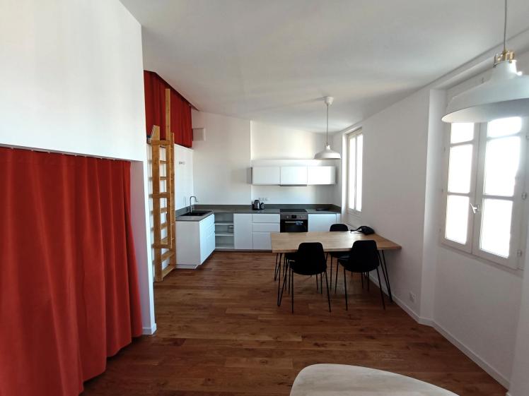 Pièces de vie sous la double hauteur