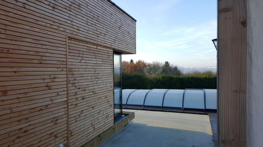 Vue de côté de l'extension 