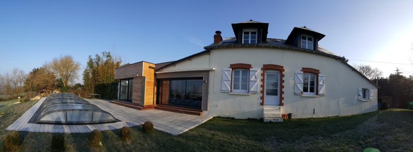 Vue du côté jardin 