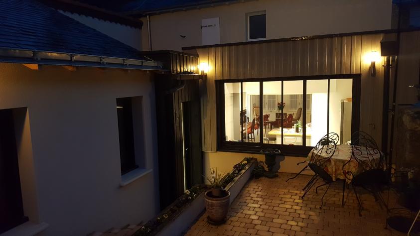 Vue de l'extension de nuit