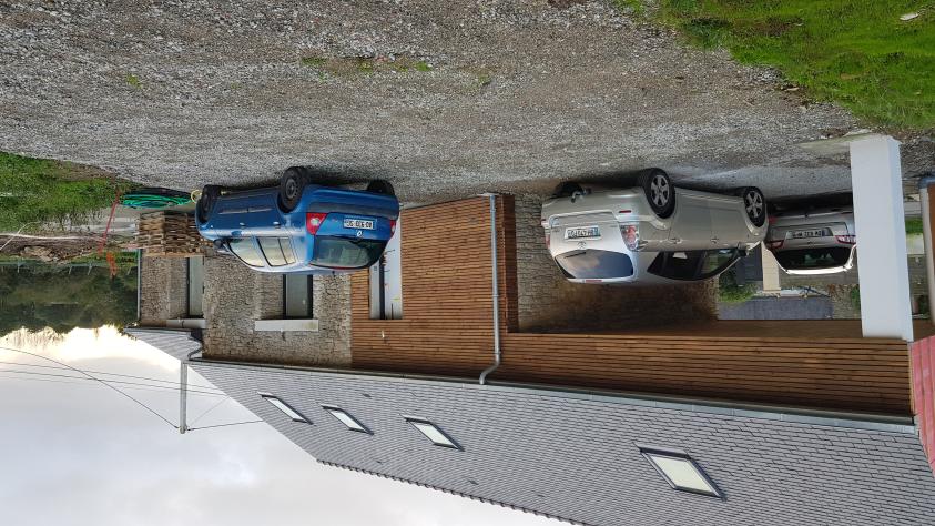 Vue des garages 