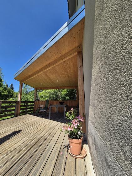Couverture sur terrasse