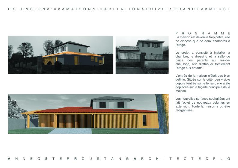 Extension d'une maison d'habitation