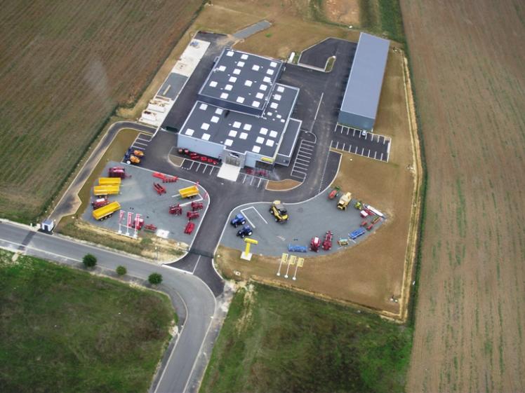 Vue aérienne du site