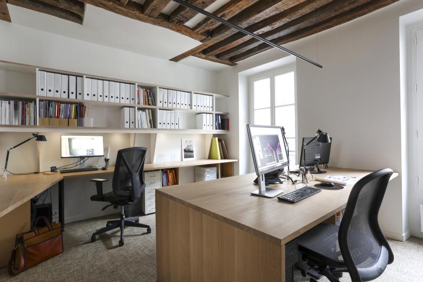 L'open space de l'agence