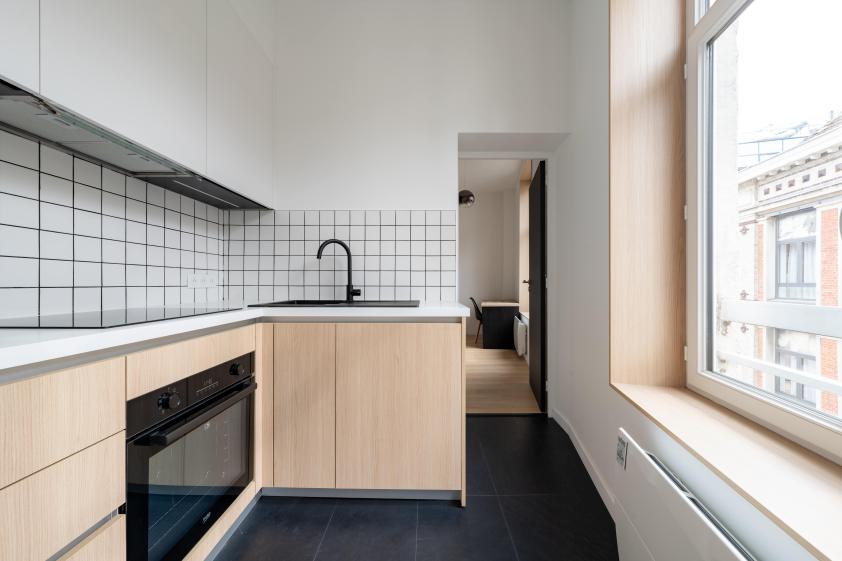 morgan menu helio architecte rénovation appartement lille studio menuiserie isolation