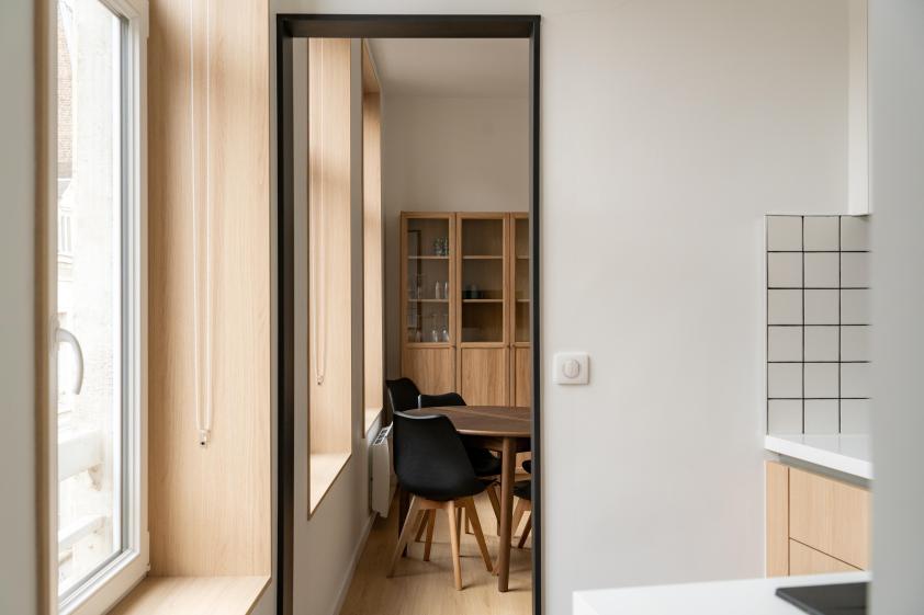 morgan menu helio architecte rénovation appartement lille studio menuiserie isolation