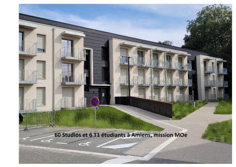 60 studios étudiants et 6 T1 à Amiens