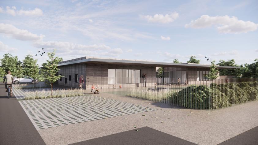 Construction d'une crèche à Plougoumelen