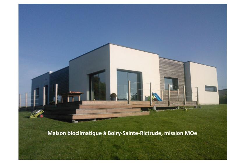 Maison bioclimatique à Boiry Sainte Rictrude