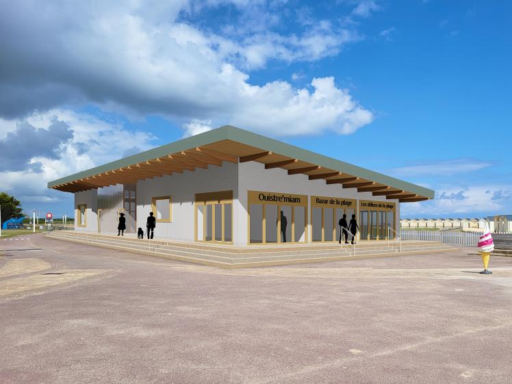 OUISTREHAM - Vue depuis l'esplanade
