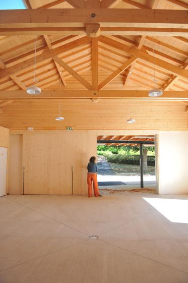 La halle et sa charpente