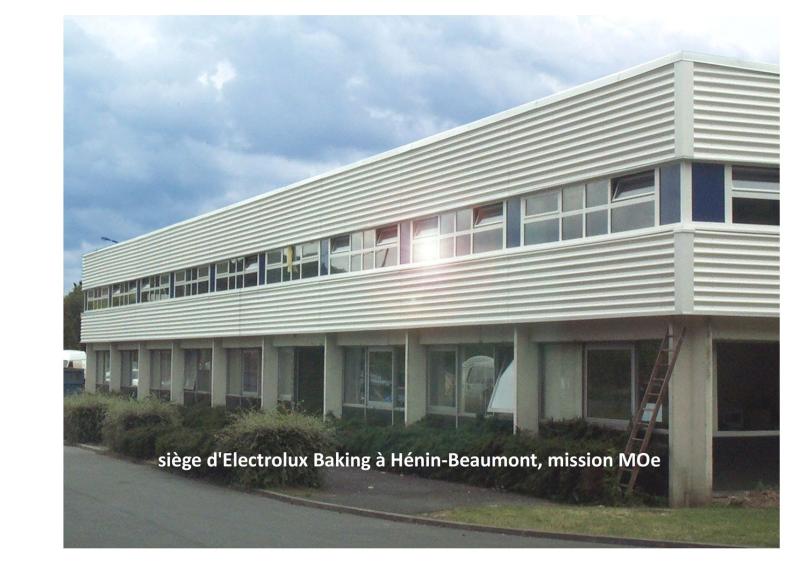Restructuration et extension du siège d'Electrolux Baking Europe à Hénin Beaumont
