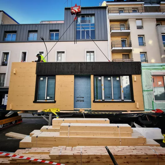 Vue chantier montage