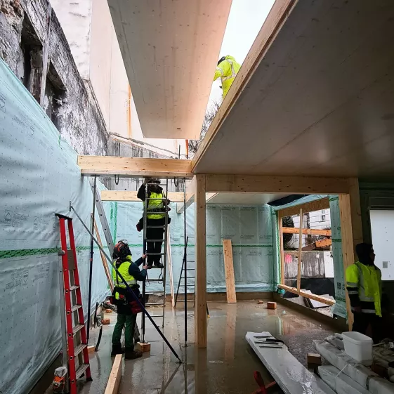 Vue chantier montage