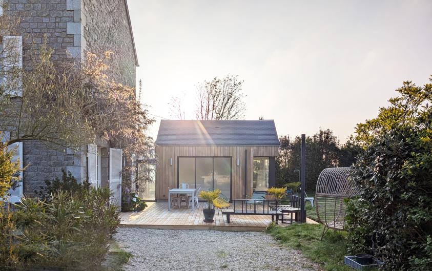 Projet d'extension de maison en bois