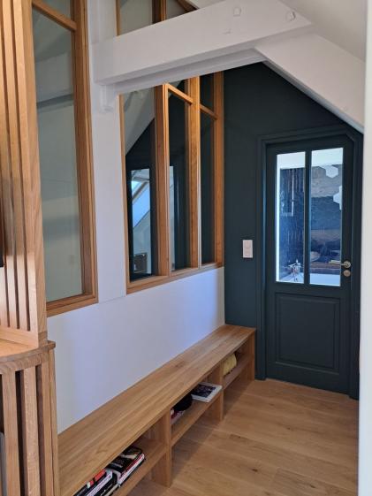 Verrière en bois massif design