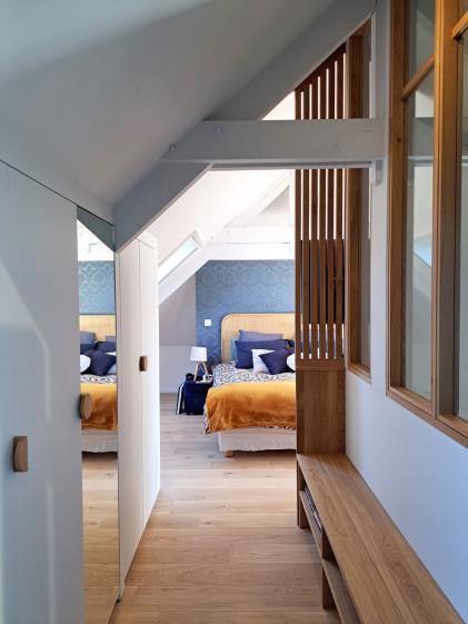 dressing agencement sur mesure verrière clair voie