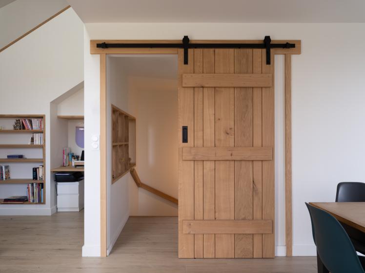 Porte coulissante en bois