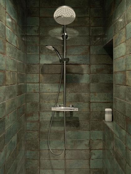 Coin douche et carrelage