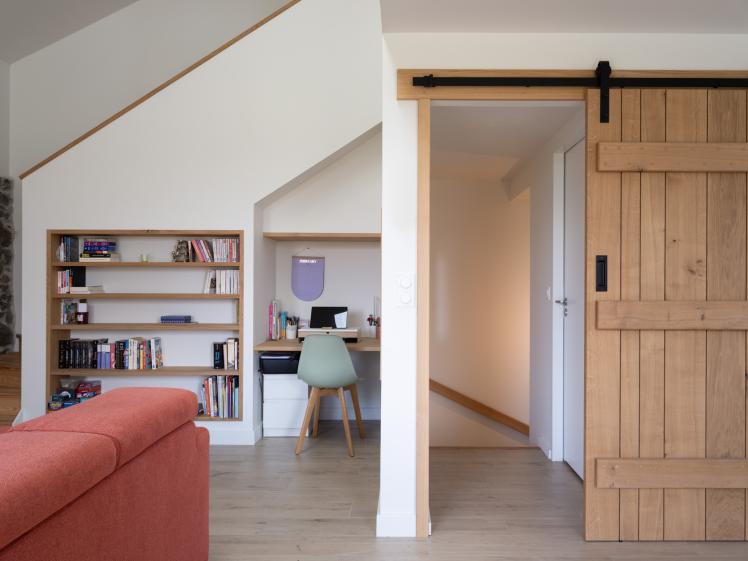 Porte coulissante en bois