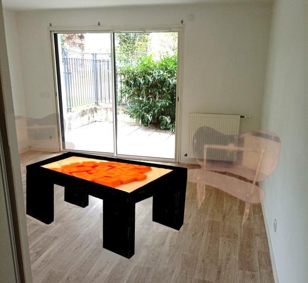 Mobilier : table de repas Design : Ninette SERSE 