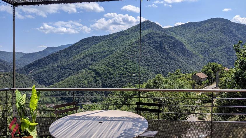 Depuis la terrasse suspendue 
