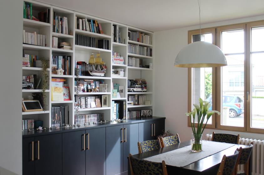 Bibliothèque salle à manger