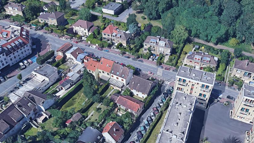 Vue aérienne projet