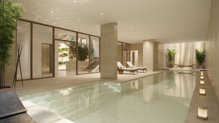 Piscine intérieure et spa