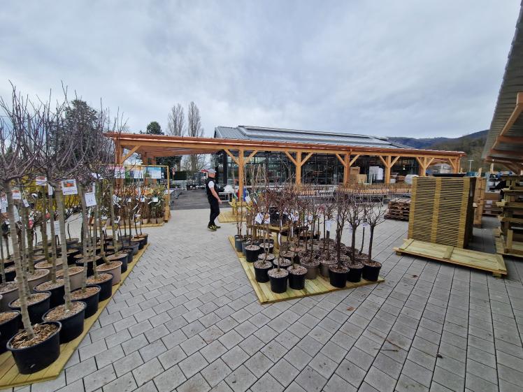 Zone pergola, pépinière