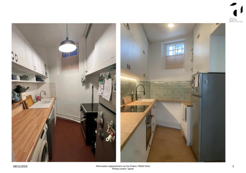 RueDePoitou75003-Avant-Apres-Cuisine1-PartieCommuneArchitecture