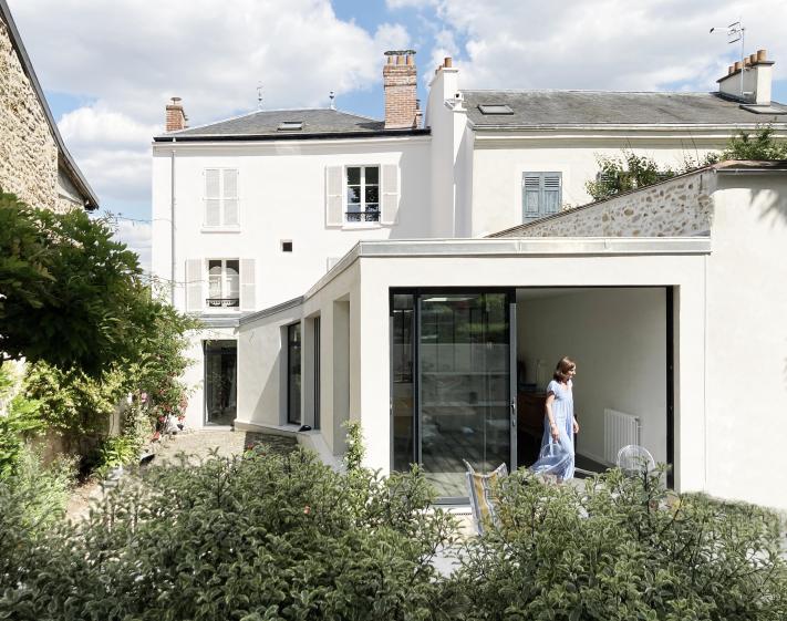 Extension et maison existante