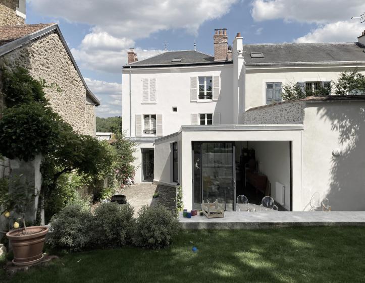 Extension et maison existante