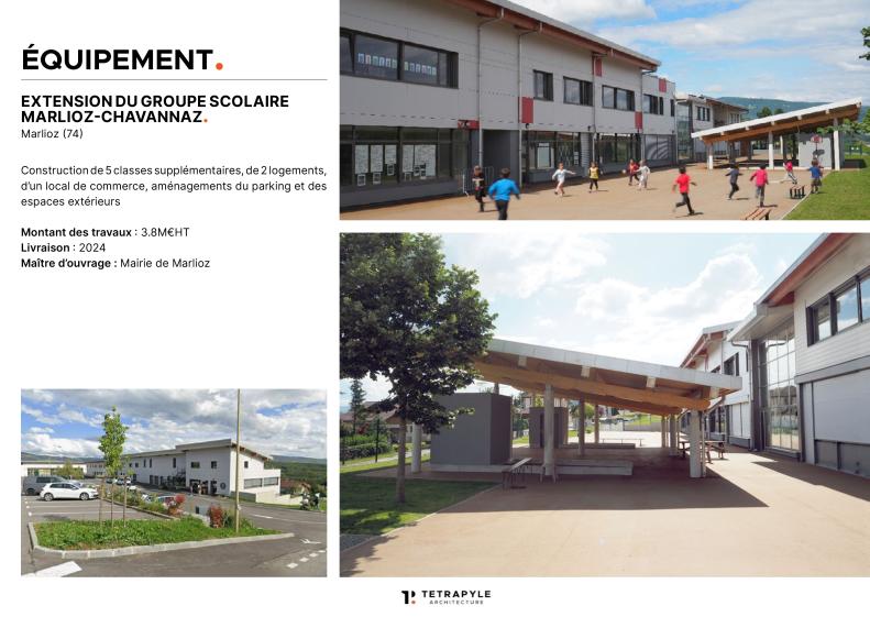 Extension Groupe Scolaire Marlioz