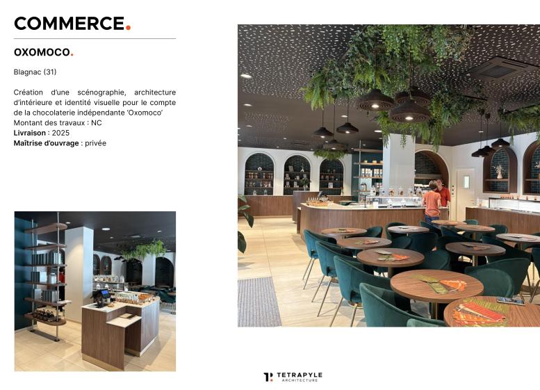 Aménagement chocolaterie Oxomoco