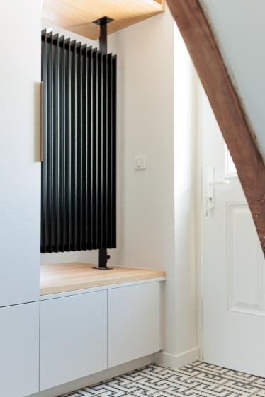 radiateur séparation entrée cuisine