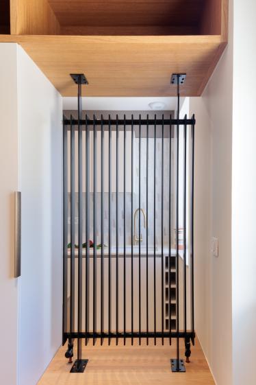 radiateur séparation entrée cuisine