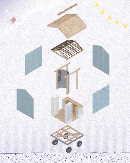 Axonométrie de la construction Axonométrie de la construction