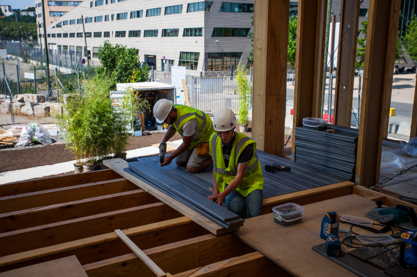 Montage de la terrasse bois