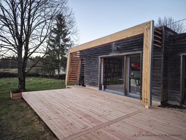 CL Architecte > Portique et terrasse douglas