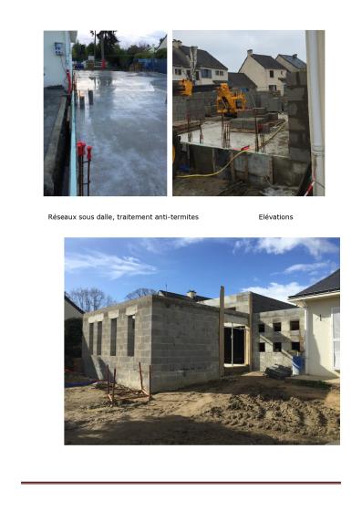 Elévation des murs en périphérie