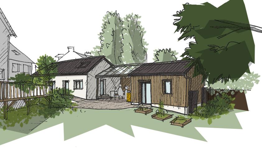 Perspective d'ambiance - Rénovation des dépendances Perspective d'ambiance - Rénovation des dépendances