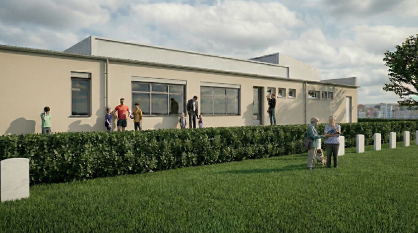 Perspective depuis l'espace public