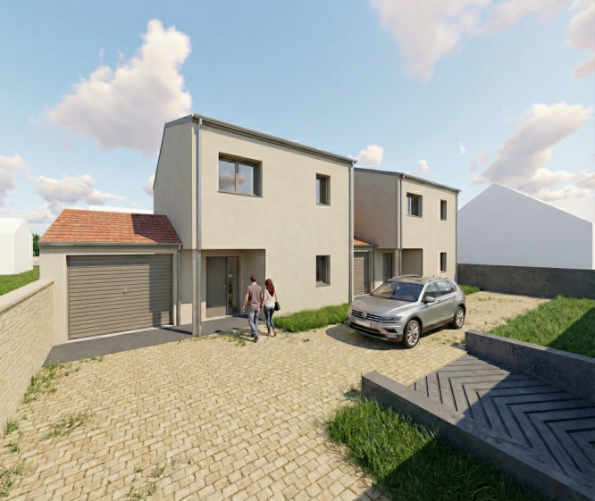 Vue depuis le chemin de servitude