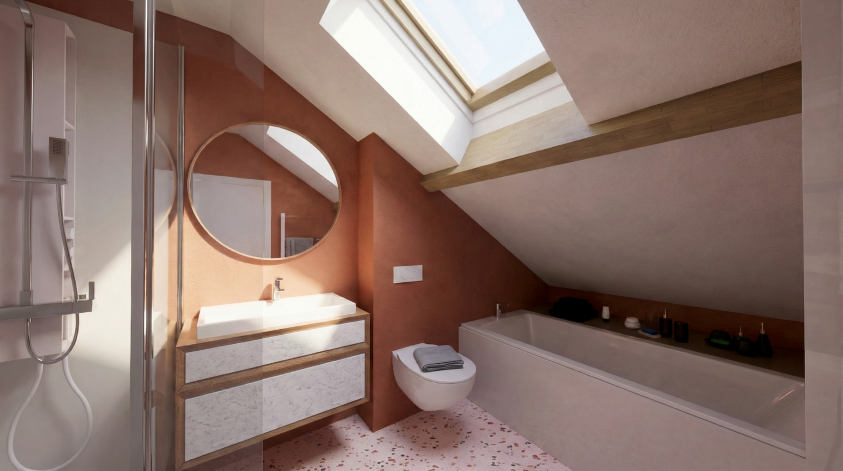 Vue de la salle d'eau